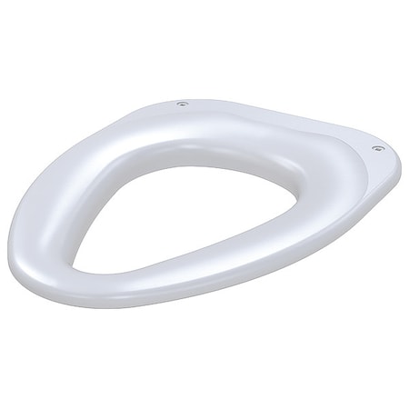 Toilet Seat Without Cover, Plastic, Elongated, White