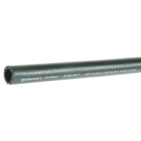 5/8 in ID x 25 ft L Garden Hose, EPDM Tube, Black