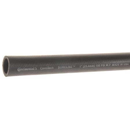1 in ID x 100 ft L Garden Hose, EPDM Tube, Black