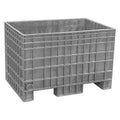 Bulk Container 13.8 cu ft Volume Cap., 41 5/8 in L, 28 3/4 in W, 27 3/4 in H, Plastic, Gray