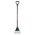 10 ga Roof Shovel, Steel Blade, 47-1/4 in L, Black Fiberglass Handle
