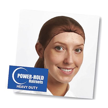 Hairnet, Polypropylene, 24 in Dia., White, L, 1000 PK