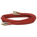 SJTW Extension Cord, 14 AWG, Outdoor, 14/3, 1 Outlets, 5-15R, Red, PVC, 5-15P, 25 ft