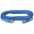 SJTW Extension Cord, 14 AWG, Outdoor, 14/3, 1 Outlets, 5-15R, Blue, PVC, 5-15P, 25 ft