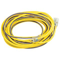 SJTW Extension Cord, 12 AWG, Outdoor, 12/3, 1 Outlets, 5-15R, Purple/Yellow, PVC, 5-15P, 50 ft
