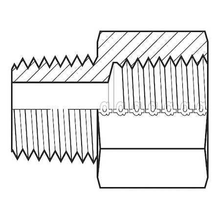 Hose Adapter,3/4"",BSPT,1/2"",NPT
