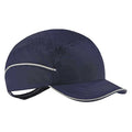 Bump Cap, Short Brim Baseball, Polyethylene, Hook-and-Loop Suspension