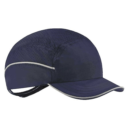 Bump Cap, Short Brim Baseball, Polyethylene, Hook-and-Loop Suspension