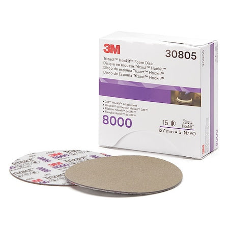 Polishing Pad, Foam, 5" Size, PK15