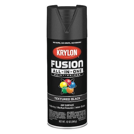 Textured Spray Paint, Black, 12 oz.