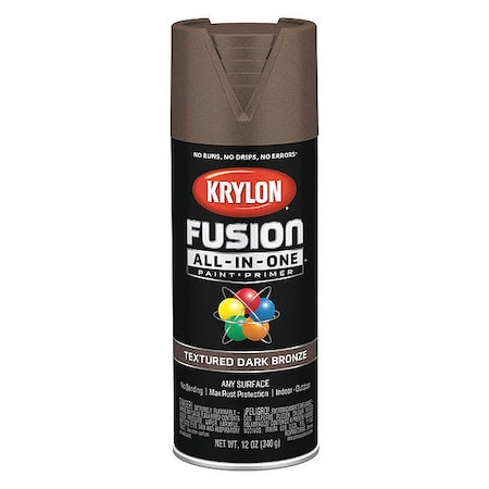 Textured Spray Paint, Dark Bronze, Textured, Solvent, 12 oz