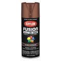 Rust Preventative Spray Paint, Leather Brown, Gloss, Solvent, 12 oz