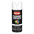 Rust Preventative Spray Paint, White, Flat, Solvent, 12 oz