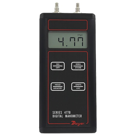 Handheld digital manometer, 0 to 20"" w.c. (0 to 4.982 kPa)