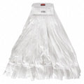 5 in String Wet Mop, 20 oz Dry Wt, Clamp On Connection, Cut-End, White, Polyester