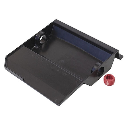 Drain Pan, 5 in H, 10 in W, Metal/Plastic