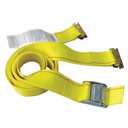 Tie Down Strap, E-Track, Yellow