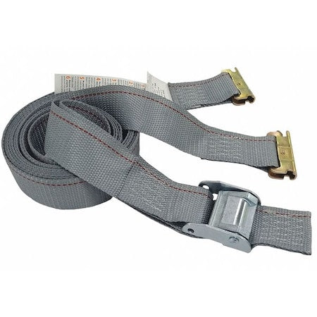Tie Down Strap, E-Track, Gray, PK7
