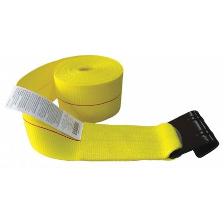 W" Strap, Flat-Hook, Yellow