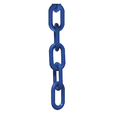Plastic Chain, Blue, 25 ft Length, Gloss