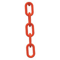 Plastic Chain, Safety Orange, 25 ft Length, Gloss