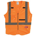 Class 2 High Visibility Orange Safety Vest - 2XL/3XL