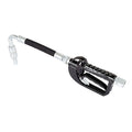 Drum Pump Nozzle, Black, 2-9/16 in, Rubber/Steel Spout