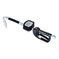 Drum Pump Nozzle, Black, 2-9/16 in, Rubber/Steel Spout