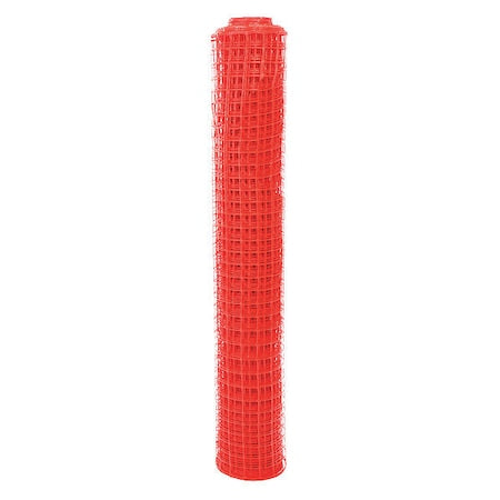 Safety Fence, Orange, HDPE, Square Mesh