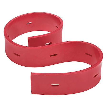 Rear Squeegee Blade, Rubber, Red