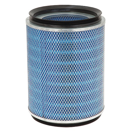 Air Filter, Synthetic Fiber, Black/Blue
