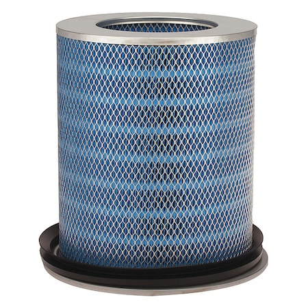 Air Filter, Synthetic Fiber, Black/Blue