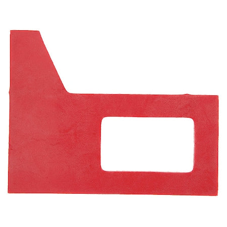 Squeegee Gasket, 3 3/8 in L, Rubber