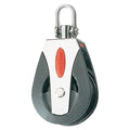 Pulley Block, Fibrous Rope, 1/2 in Max Cable Size, 1, 650 lb Max Load, Painted