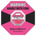 G-Force Indicating Label, Pink, 5g-force, PK50