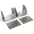 Mounting Kit, Silver, Steel, 15 in L
