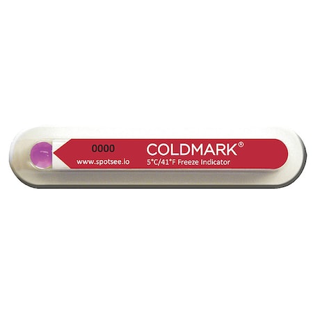 Temperature Indicating Label, Red, PK100