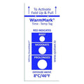 Temperature Indicating Label, Blue, PK100
