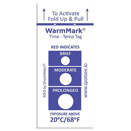 TemperatureIndicatingLabel, Blue, PK100