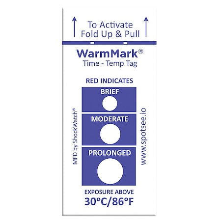 TemperatureIndicatingLabel, Blue, PK100