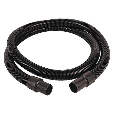 Vacuum Hose, 10 ft L, Black, Plastic
