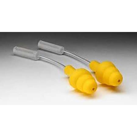 UltraFit(TM) Reusable Elastomeric Polymer Probed Test Ear Plugs, Flanged Shape, 25 dB, Yellow