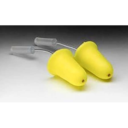 E-A-Rsoft(TM) Disposable Foam Probed Test Ear Plugs, Bell Shape, 33 dB, Neon Green, 50 PK
