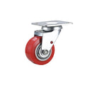 Plate Caster, Swivel, Polyurethane