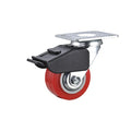 Plate Caster, Swivel, Polyurethane