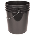 5 gal Round Storage Pail, Brown, High Density Polyethylene