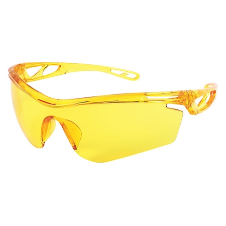 Checklite (CL4), Safety Glasses, Duramass Hard Coat, Amber Lens, Earplug Retaining Technology