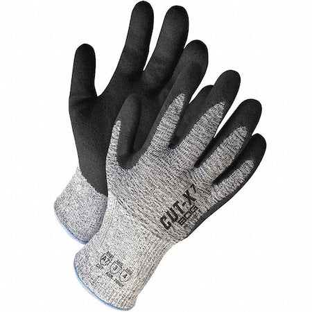 Cut-Resistant Coated Gloves, Cut Level A7 , Nitrile , Sandy , S 1 PR