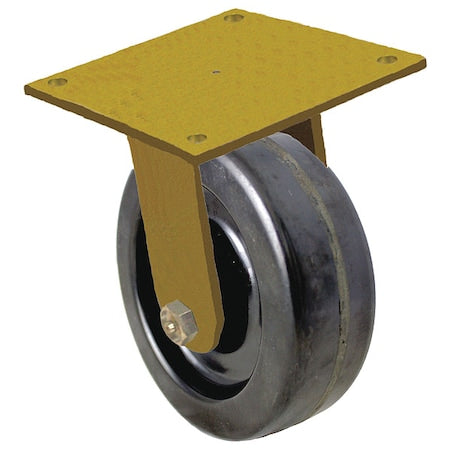 Plate Caster, Rigid, Phenolic, 6 1/2"H