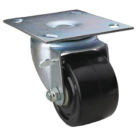 Plate Caster, Swivel, Phenolic, 3 7/8"H